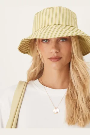 My Accessories Grøn solhat med striber