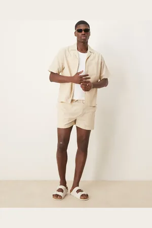 Free Society Strandshorts i hørblanding - Del af sæt-Neutral