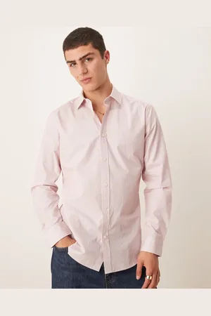 MANGO Elegant og slim-skjorte med nålestriber