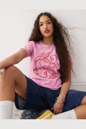 Reclaimed Baby-T-shirt med fiskeprint
