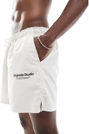 JACK & JONES Cremehvide badeshorts