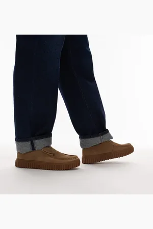 Clarks Torhill Lo - Mørk sandfarvede sko i ruskind-Neutral