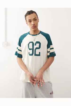 Champion College - Råhvid/grøn T-shirt med korte ærmer-Multifarvet