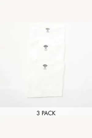 Dickies Pakke med tre hvide T-shirts