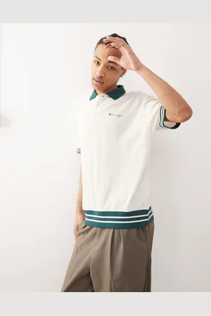 Champion Hvid/grøn polo-T-shirt
