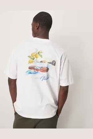 ASOS Hvid oversized T-shirt med sommergrafik