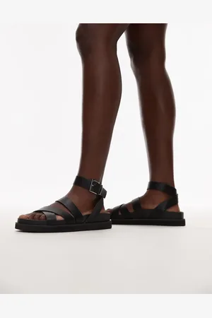 Topshop Jady - Sorte flade sandaler