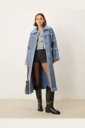 The Frolic Maxi-frakke i imiteret lammeskind - Kun hos ASOS