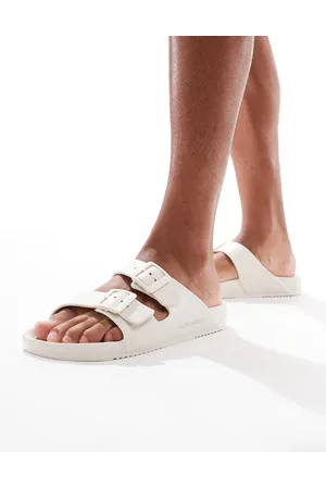 JACK & JONES Cremehvide sandaler med stropper