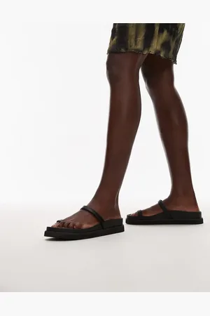 Topshop Josh - Sorte minimalistiske flade sandaler