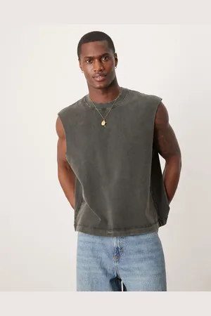 Abercrombie & Fitch Premium - Vasket kraftig cropped overdel