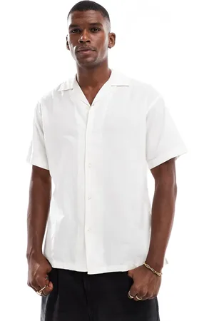 JACK & JONES Skjorte med reverskrave i hør