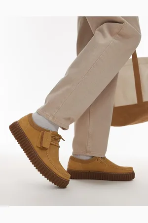 Clarks Torhill Lo - Gyldenbrune sko i ruskind