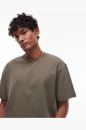 Topman Oversized T-shirt i kakigrøn