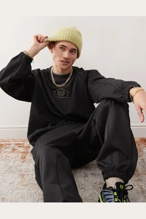 Weekday Oversized sweatshirt med kontrasterende sømme og grafisk 