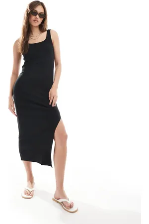 VERO MODA Og ribstrikket tanktop-midikjole