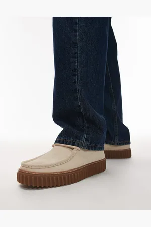 Clarks Torhill Lo - Ecrufarvede sko i ruskind-Neutral