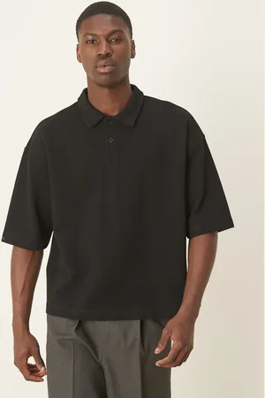 ASOS Oversized og poloskjorte i kraftig piqué med firkantet pasform