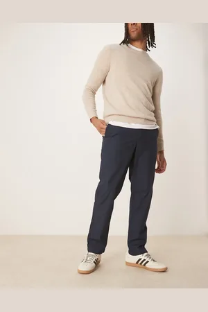 MANGO Bukser med elastisk talje i bomuld