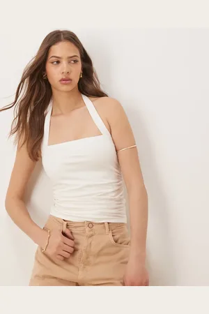 Abercrombie & Fitch ærmeløs top med firkantet hals