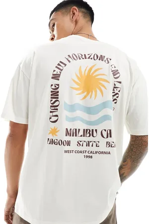 New Look Cremehvid t-shirt med 
