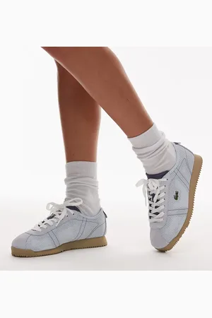 Lacoste Club Low - Lyseblå sneakers i mesh