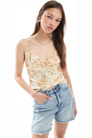 Pull&Bear Cami-top med stropper og blomsterprint