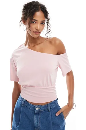 ASOS Løstsiddende offshoulder-top med indsyet talje