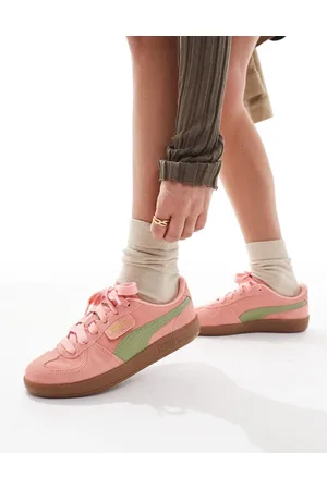 PUMA Palermo - Pink og grønne sneakers