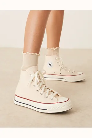 Converse Chuck 70 Hi Wide Fit - Cremefarvede sneakers-Hvid