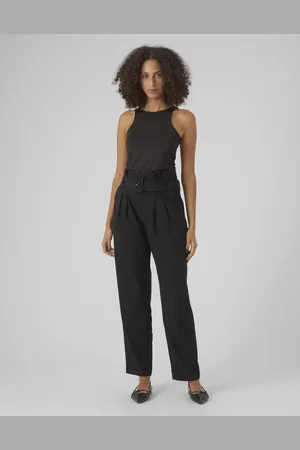 VERO MODA Bukser med paperbag-waist i
