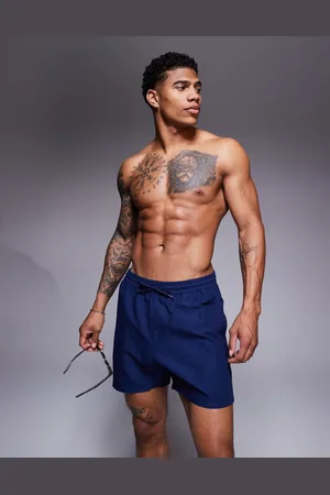 ASOS Mellemlange badeshorts i