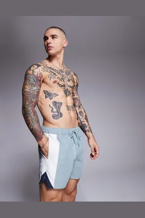 ASOS Korte badeshorts med sammensyede paneler og ventilation