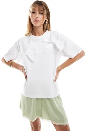 Object T-shirt med statement-sløjfer