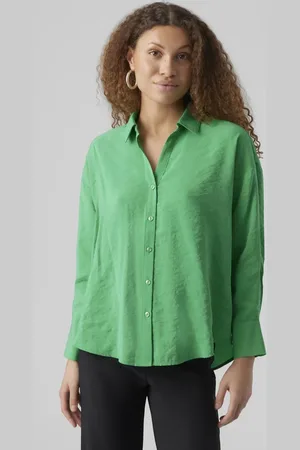 VERO MODA Klar grøn skjorte