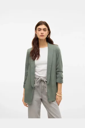 VERO MODA Laurbærkransgrøn blazer