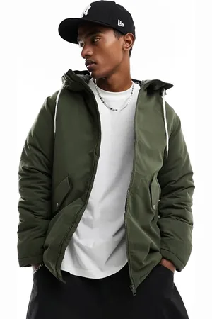 JACK & JONES Kakigrøn parkajakke
