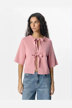 Object Rosa strikket cardigan-Lyserød