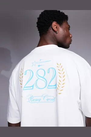 ASOS Cropped oversized T-shirt med sportsgrafik