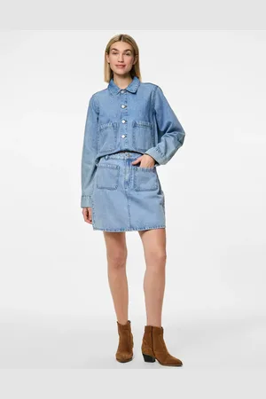 Pieces® Denimnederdel