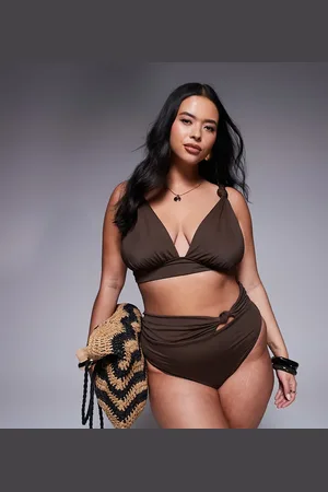ASOS ASOS DESIGN Curve - Nina - bikinitop med knudedetalje