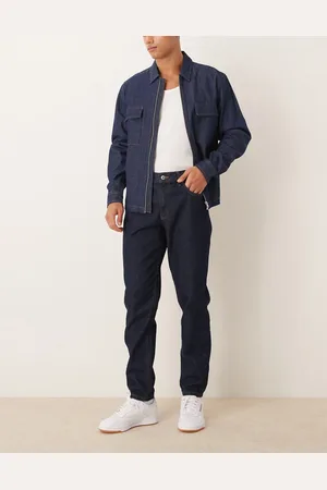 ASOS Indigoblå klassiske stive jeans
