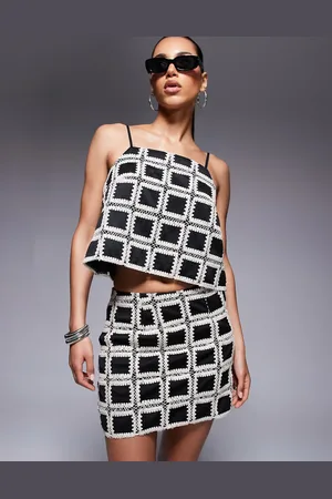 River Island Hæklet top - Del af sæt