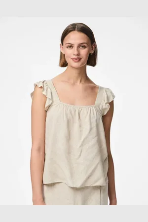 Pieces® Neutral ærmeløs top