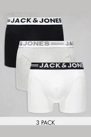 JACK & JONES Pakke med 3 flerfarvede boksershorts-Grå