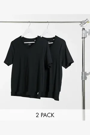 JACK & JONES Essentials - Pakke med 2 slim fit t-shirts i med V-hals