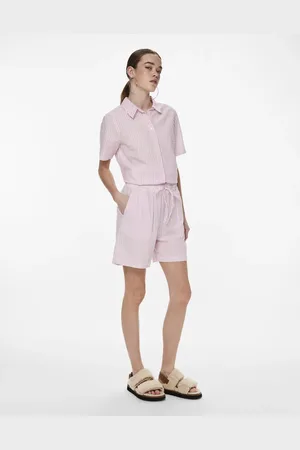 Pieces® Lavendelfarvede shorts-Lilla