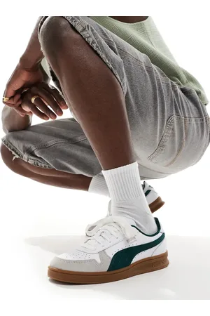 PUMA Indoor - Hvide/grønne sneakers