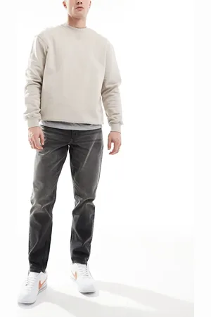 ASOS Grå forvaskede tapered jeans