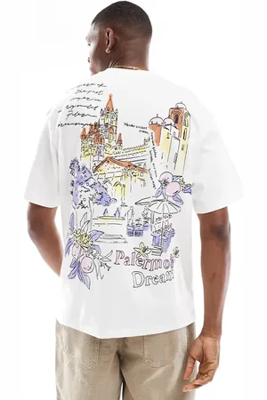 Bershka T-shirt med byprint